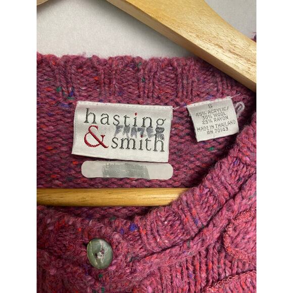 Vintage Hastings & Smith Sweater - Pink Floral, Garden Girl,cottage core - Picture 9 of 12